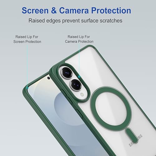 Image of Zapcase Back Case Cover for Samsung Galaxy S25 Edge | Compatible for Samsung Galaxy S25 Edge Back Cover | Scratch-Resistant Back Cover | Forest Green