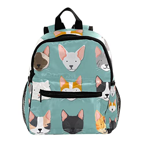 Sac à dos pour garçons et filles motif orchidée multicolore de 30,5 cm idéal pour l'école maternelle