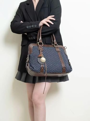 Bolso de hombro estilo kawaii Harajuku con lunares miniatura 3