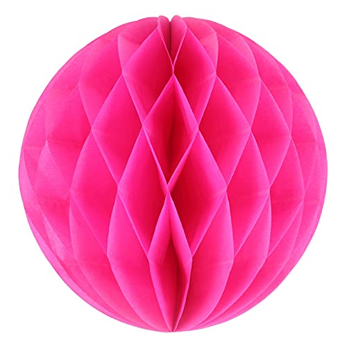Farol Festival 10 Unidades/Lote 15/20/25/30 cm Papel Decorativo Panal Bola Flor Pastel Boda Niño Cumpleaños Fiesta Decoración Gran Tamaño al por mayor (Color: Rosa Rosa, Tamaño: 15 cm)