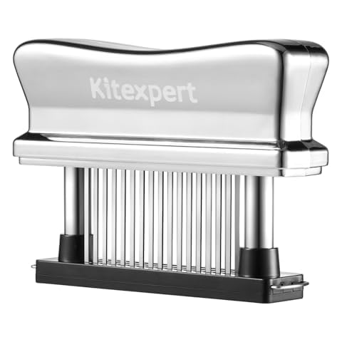 Kitexpert Meat Tenderizer Tool with 48 Ultra Sharp Stainless Steel Blades, Heavy Duty Design with Detachable Base for Easy Cleaning, Perfect for Tenderizing Chicken, Steak Cover