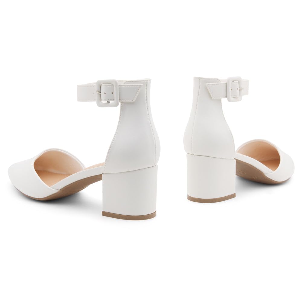 Shoe Land Sl Kyana Womens Closed Toe Heels Black White