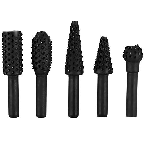 Set de 5 fresas rotativas acero carbono 6mm