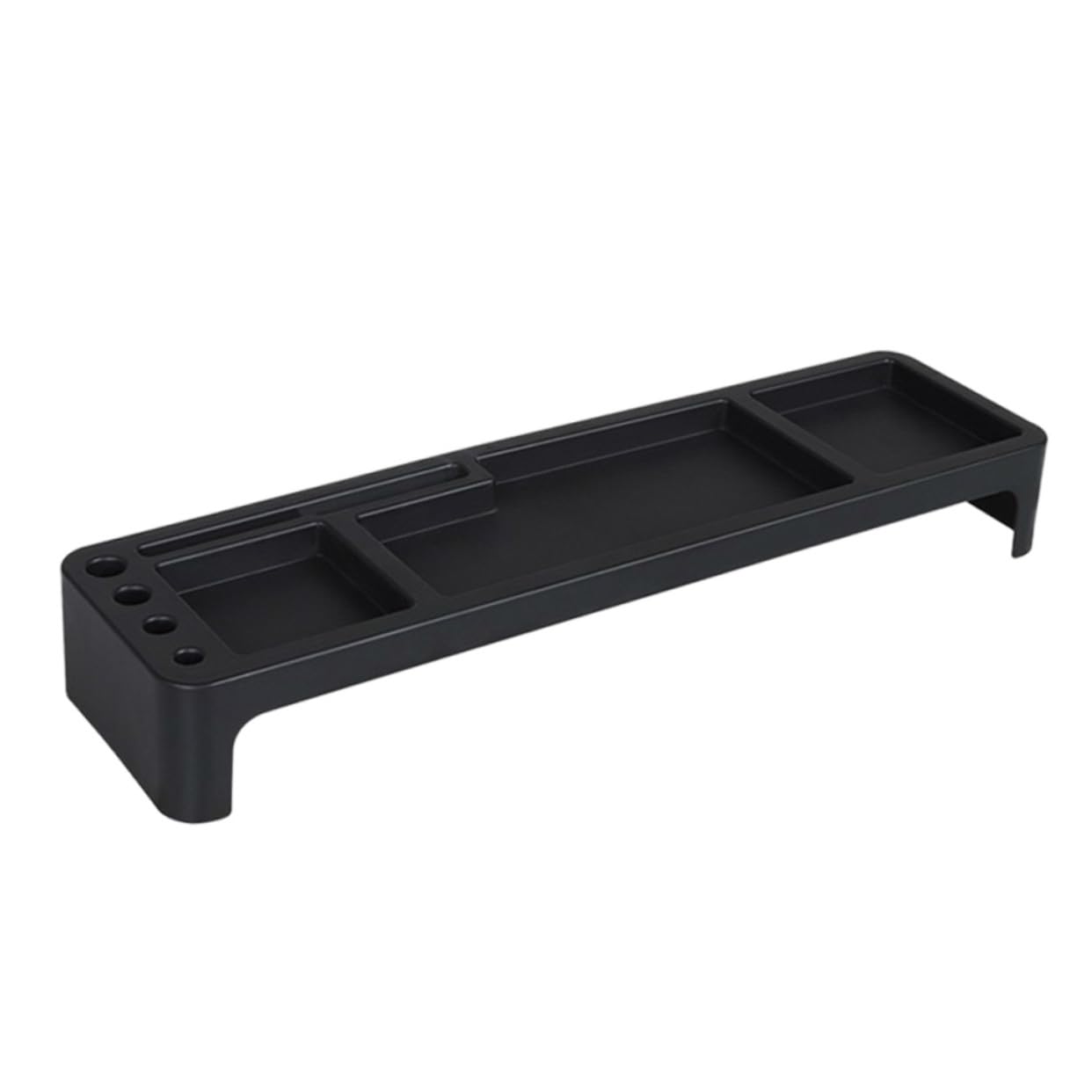 WEKADRIN Plastic Keyboard Storage Rack Desktop Keyboard Stand Cubby Organizer for Desk Abs Material Space-saving Home Office