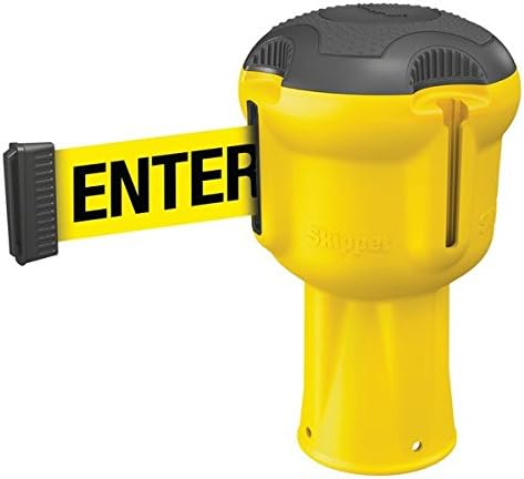 retractable barrier skipper caution-yel - barrier systems - car park barriers