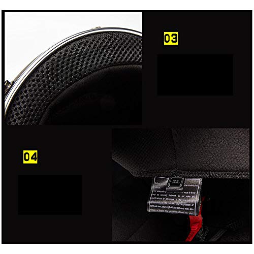 Casco de motocicleta retro en negro elegante con barra de barbilla para moto eléctrica 4