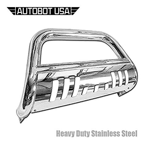 AutobotUSA Chrome Heavy Duty Stainless Steel Bull Bar Compatible with 99-06 Chevy Silverado 1500 Models, 07 Chevy Silverado 1500 Classic Body Models and 00-06 Chevy Suburban All Models AutobotUSA Chrome Heavy Duty Stainless Steel Bull Bar Compatible with 99-06 Chevy Silverado 1500 Models, 07 Chevy Silverado 1500 Classic Body Models and 00-06 Chevy Suburban All Models