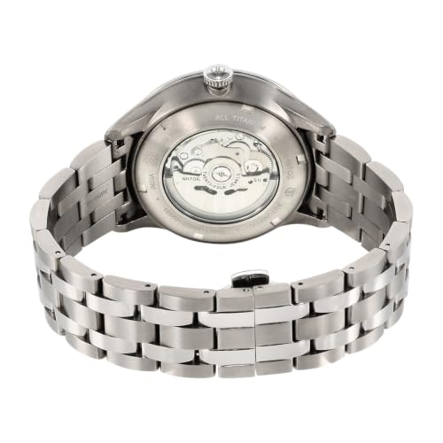 Image of Titan Plain 3 Hands Automatics Anthracite Round Dial Titanium Colour Titanium Strap Mens Watch - NU90140TM01
