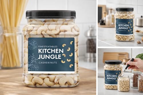 Image of kitchen Jungle Whole Cashew /Kaju Nuts 1KG Pack | Whole Crunchy Cashew Nuts | Premium Kaju | Rich in Protein | Rich in Fibre | Dry Fruit | Festive Snacking