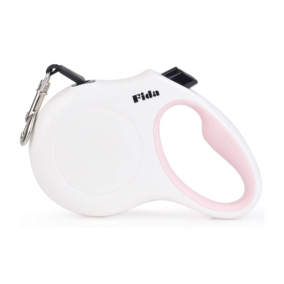 Retractable Dog Leash for Small up to 12Kg, JFA Series, 16ft Tape White and Pink