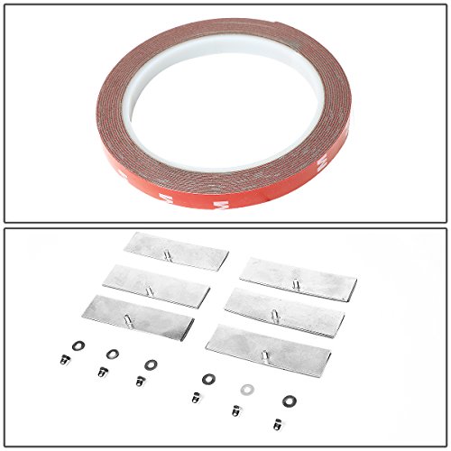 Dna Motoring Ztl-Y-0001 Pair Rear Quarter Side Window Louver (15-18 Ford Mustang Coupe), 1 Pack,Black #TOP5