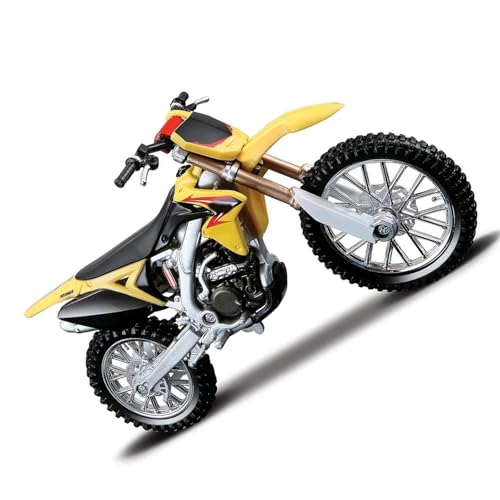 Moto Suzuki RM-Z450 miniature 1:18 pour décoration de bureau et vitrine motard