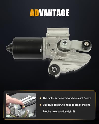 Image of ROADFAR Front Windshield Wiper Motor Fit for Nissan for Altima 2007-2012 | For Nissan For Altima 2007-2012|For Nissan For Maxima 2009-2014|Replace 28800-9N00A|28800-JA000|28800-JB100|4 Pins