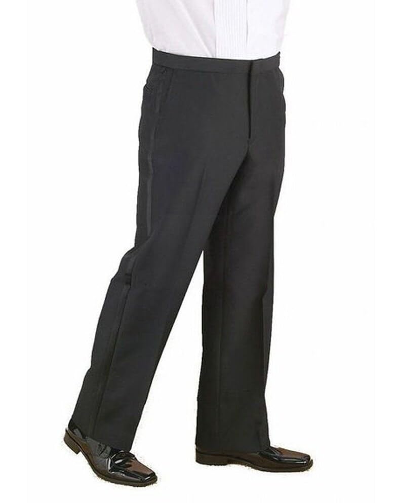Men's Comfort Waist Polyester Tuxedo Pants
