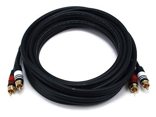 Cable 2 RCA Monoprice de 15 pies para eliminar interferencias de audio entre componentes
