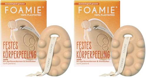 Foamie - Gel doccia solido - più di un peeling (Confezione da 2)