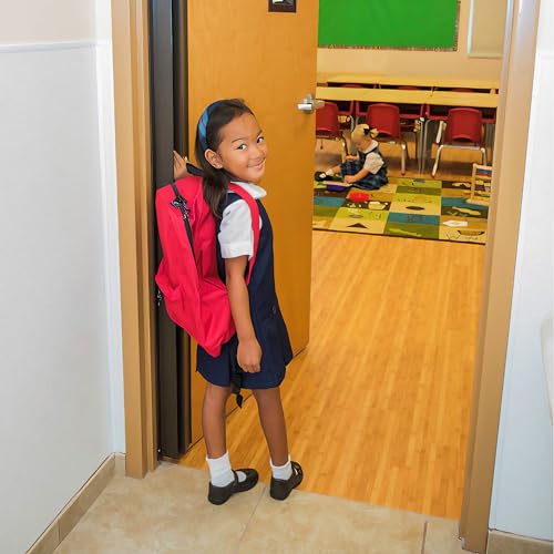 Fingersafe Commercial Door Hinges Top-Notch Protector Finger Guards for Kids, Inside Door Pinch Guard for Baby Finger Safety | Push Side Safety Shield Kit (White, 84