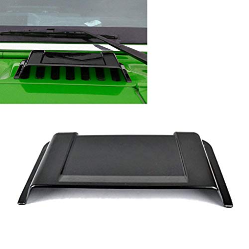 kkone Black Cowl Vent Hood Scoop Fit for Wrangler JK TJ 1998-2018