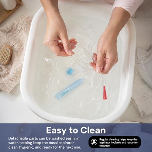 Image of Baybee Baby Nose Cleaner for New Born Babies Kids with 20+4 Replacement Hygiene Filters | 100% Safe Clean Infant Nasal Cleaner | Nasal Aspirator for New Born Baby Kids, Cold Relief Infants Snotsucker (Nasal Aspirator)