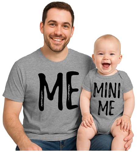 Tstars Me and Mini Me Matching Outfit for Dad and Baby Gift for New Dads Father's Day Daddy & Son or Daughter Set