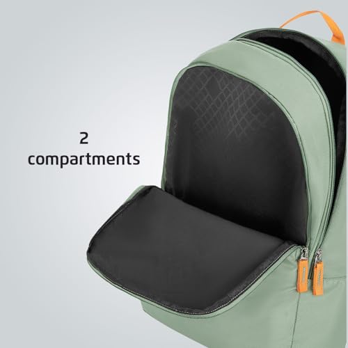 Image of Safari Flash Neo 26L Casual Printed Backpack, 2 compartments, bottle holder, Front pocket, school bag for boys and girls, college, office, travel for men and women, Color- Sage