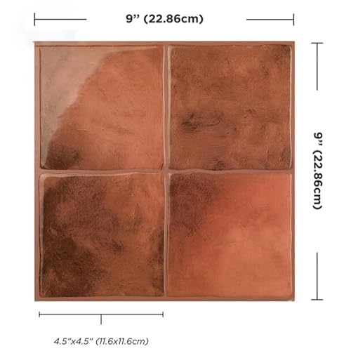 Azulejos autoadhesivos para salpicaduras que renuevan paredes de cocina 10pcs 5