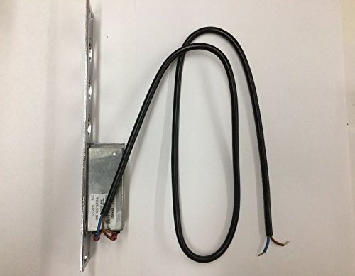 CONTROPIASTRA ELETTRICA PER PORTE BLINDATE. ALIMENTAZIONE 6-12 V AC. (FERMO A GIORNO). CONGEGNO ANTICHIUSURA. REGOLABILE FINO A 4 mm. MANO SINISTRA, INTERASSE 37 SPORGENZA LEVA A FILO, SECUREMME