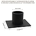 Gute Taper Candle Holder, Candle Holders for Pillar Candles, Matte Black Candlestick Holder Centerpieces for Home Decoration, Wedding Anniversary, Party, Housewarming Gifts,Set of 8,Square