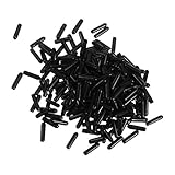 Cabilock - 250 tornillos de hilo para cubrir 3 mm de grosor, de goma, redonda, delgado, protectores, tubo flexible, tubo de tubo, tapas de extensión de tubo, cubierta para tornillos y pernos