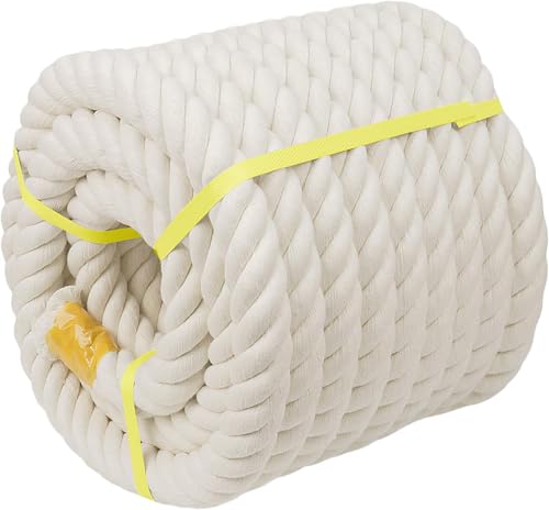 Image of Strong Cotton Rope 20 MM Thick 10 Feet Length for Hammock, Climbing, Craft, Gym & Home Decor