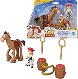 Fisher-Price Imaginext Jessie & Bullseye Play Set, 3-inch Action Figure, Bullseye Horse, Saddle & Lasso Projectiles, Inspired by Disney and Pixar Toy Story