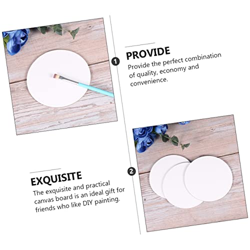 FAVOMOTO 30 Peças Placa De Pintura a Óleo Redonda Quadros De Pintura Em Tela Placa De Tela De Tinta