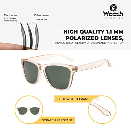 Image of Woosh Polarized Lightweight Sunglasses for Men and Women -Unisex Sunnies for Fishing Beach Running Sports and Outdoors