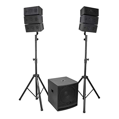 Ibiza Sound 2.1 Sound - Sistema de sonido con subwoofer de 15 pulgadas y 2 altavoces satélite (800 W)