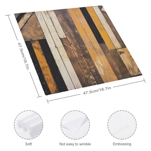 Servilletas de Tela Cuadradas 47.5x47.5 cm Pack 4 Polyester miniatura 2
