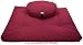 Zafu and Zabuton Meditation cushion Set, 100% Cotton or Hemp, Organic Buckwheat Fill - 2 SIZES, 19 COLORS - Made In USA, by Bean Products