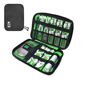 Luxtude Electronics Organizer, Cable Organizer Travel, Portable Tech Bag, Travel Cable Case, Travel Essentials for Cord…