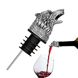 Wolf Head Wine Aerator Pourer Spout - Animal Liquor Pourer Wine Pourer Spout - Safe Wine Pourer Spout Bar Liquors, Unique Wine Diffuser Aerator for Men