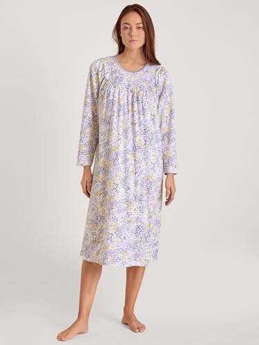 Women's Soft Cotton Nightgown – Classic Long-Sleeved Summer Nightdress, 100% Soft Cotton, 43 in3