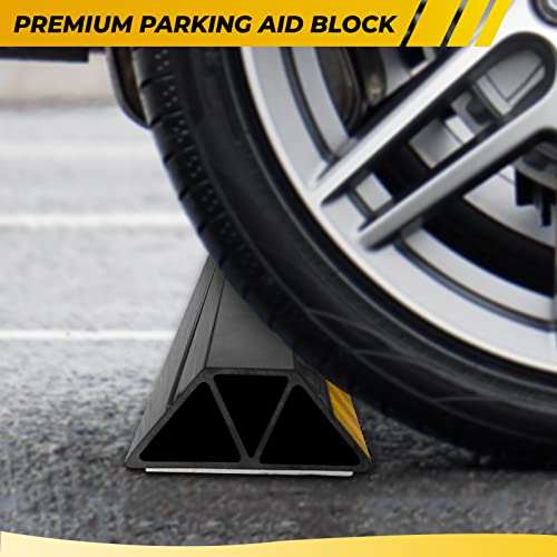 Hoxwell (New Updated) 16" 2 Pcs Heavy Duty Parking Aid For Garage Walls, Parking Gadgets Protects Car, Parking Stopper Easy To Install 2 Packs, 16" L X 3.7" W X 1.8" H #TOP3