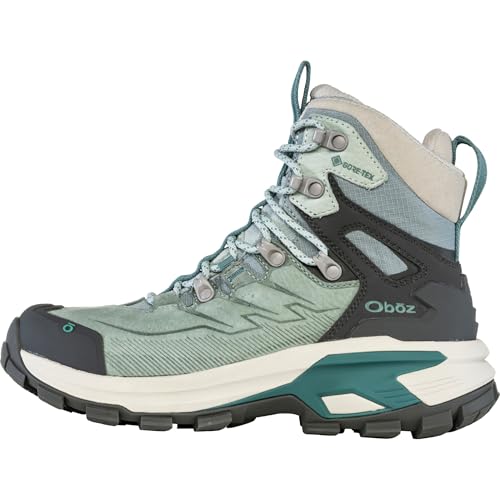 Oboz Women's Bridger Ridge Mid GTX Hiking Boot, Glacier, 8.5