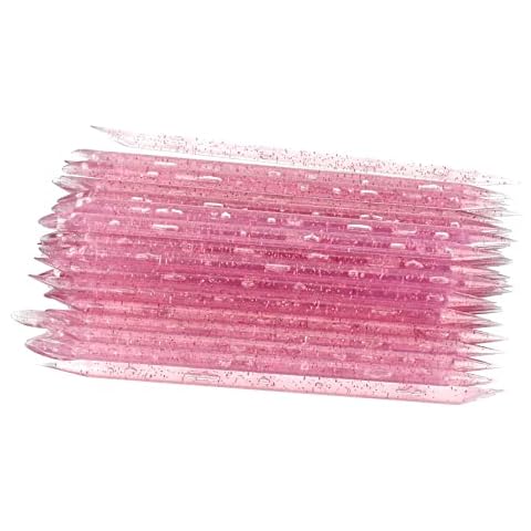 50 Pcs Pink Crystal Cuticle Sticks Cover