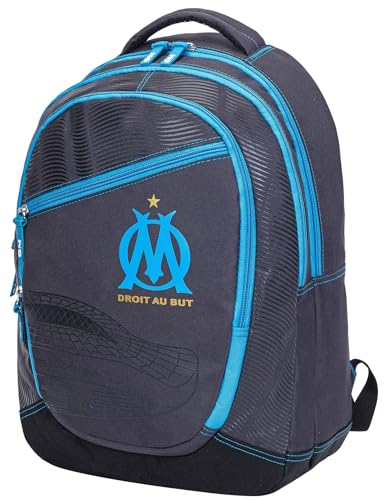 Sac à dos scolaire OM Olympique de Marseille bleu pour collège et lycée - 2