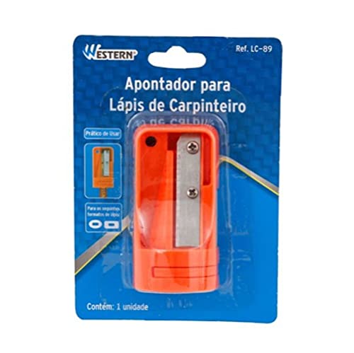 Western LC-89 Apontador para Lápis Carpinteiro, Laranja