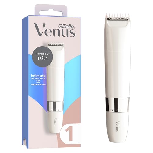 Gillette Venus Tondeuse Intime Femme, Pour La Peau Et Les Poils Pubiens, Epilation En Douceur Qui Protège La Peau Du Pubis, Etanche, Dotée De La Technologie...
