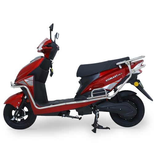 Image of Komaki X-ONE Smart 2 Wheeler /Scooter No RTO Registration or DL (Garnet Red, 100KM to 120KM /Per One Charge)