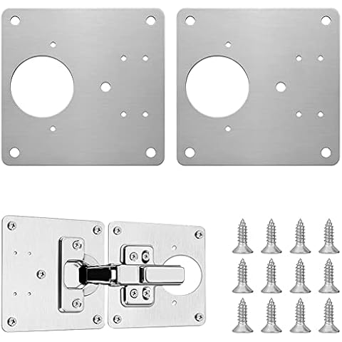 XPEX - Juego de 2 placas de reparación con bisagras Cover