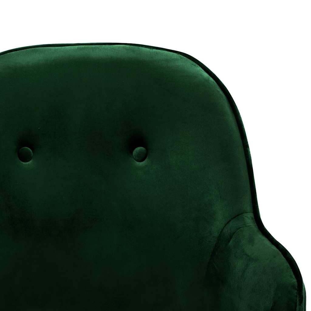 Mecedora de terciopelo verde oscuro con patas de madera de haya y estructura de hierro pulverizado, 60 x 74 x 84 cm, asiento acolchado, silla balancín ergonómica para salón, dormitorio
