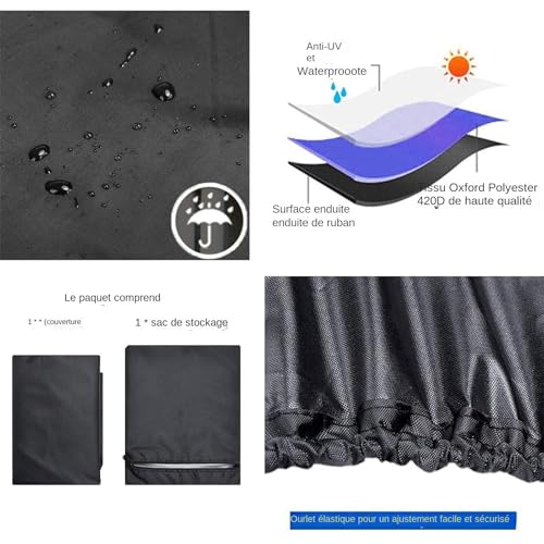 Couverture de la tondeuse à gazon imperméable lourde pour extérieur