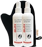 Sun Laboratories Micro-Mist Spray Tan - Medium - 2-Pack with Mitt (Packaging May Vary)